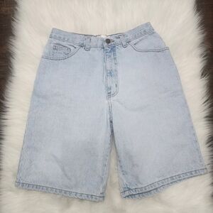 London Jean Vintage Light Wash Denim Bermuda Shorts – Size 10 – Made in USA